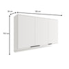 Mueble Superior De Cocina Blanco 120x80cm Con Tres Puertas