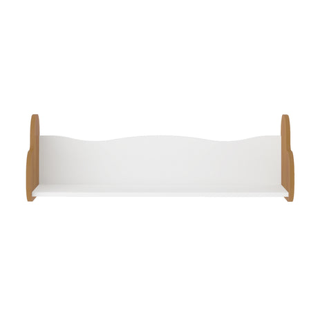 Repisa Rectangular Love Roble y Blanco 93x30cm Flotante - REPISAS | Bylmo
