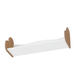 Repisa Rectangular Love Roble y Blanco 93x30cm Flotante - REPISAS | Bylmo