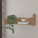 Repisa Rectangular Love Roble 93x30cm Flotante - REPISAS | Bylmo