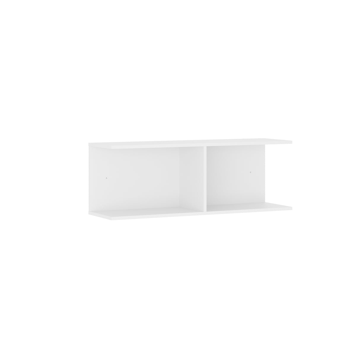 Repisa Rectangular Decor Blanco 78x27cm de Piso con Tres Entrepaños - REPISAS | Bylmo