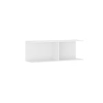 Repisa Rectangular Decor Blanco 78x27cm De Piso Con Tres Entrepaños