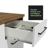 Cocina Integral Agata Marron y Blanco 330x225cm sin Mesón y sin Pozuelo - COCINAS | Bylmo