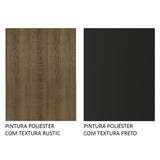 Cocina Integral Emilly Voice Marron y Negro 169x186cm con Mesón y sin Pozuelo - COCINAS | Bylmo