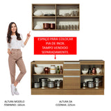 Cocina Integral Milão Marron 180x225cm sin Mesón y sin Pozuelo - COCINAS | Bylmo