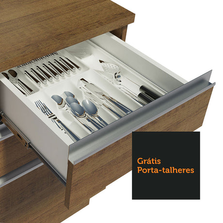 Cocina Integral Glamy 180x225 Marrón Moderna MDP Calidad - COCINAS | Bylmo