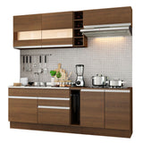 Cocina Integral Parma 220x225cm Rustic MDP Moderna - COCINAS | Bylmo