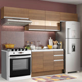 Cocina Integral Marina Marron 280x225cm sin Mesón y sin Pozuelo - COCINAS | Bylmo