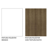 Cocina Integral Marcela Glamy Marron 280x225cm con Mesón sin Pozuelo y Tres Cajones - COCINAS | Bylmo