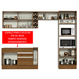 Cocina Integral Cristal Marron 290x225cm sin Mesón y sin Pozuelo - COCINAS | Bylmo