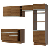 Cocina Integral Cristal Marron 290x225cm sin Mesón y sin Pozuelo - COCINAS | Bylmo