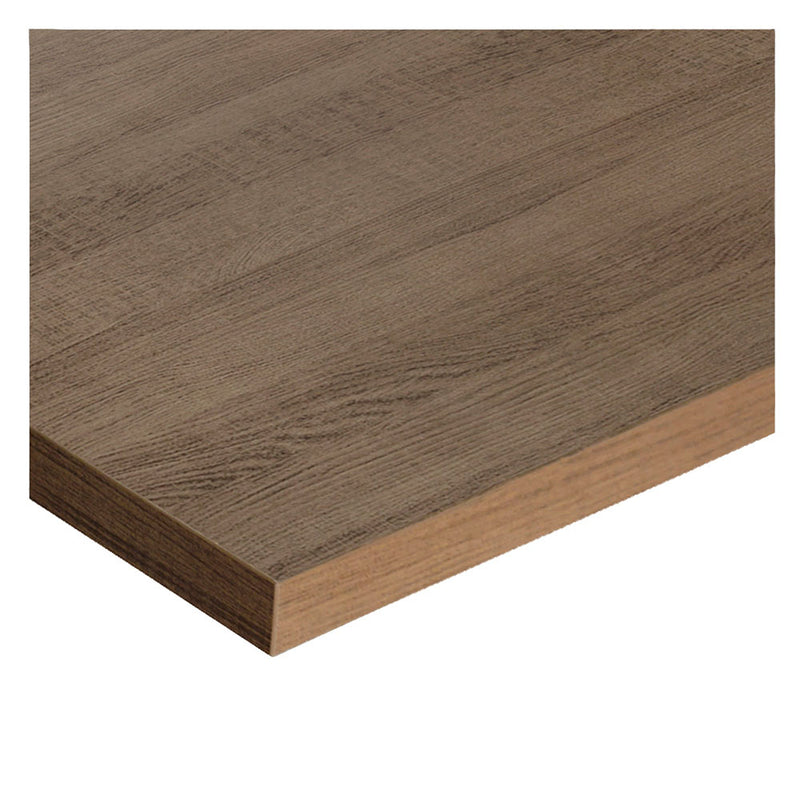 Mesón De Cocina Marron 120x52cm De Madera Mdp Sin Perforaciones