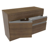 Mueble Inferior de Cocina Glamy Marron 120x84cm con Mesón de Madera y Dos Puertas y un Cajón - MUEBLES INFERIORES DE COCINA | Bylmo