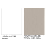 Mueble Inferior de Cocina Agata Blanco y Crema 120x84cm con Mesón de Madera - MUEBLES INFERIORES DE COCINA | Bylmo
