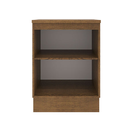 Mueble Inferior de Cocina Agata Marron y Crema 60x84cm con Mesón de Madera y Una Puerta - MUEBLES INFERIORES DE COCINA | Bylmo