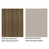 Mueble Inferior de Cocina Agata Marron y Crema 70x84cm con Mesón de Madera y Dos Puertas - MUEBLES INFERIORES DE COCINA | Bylmo