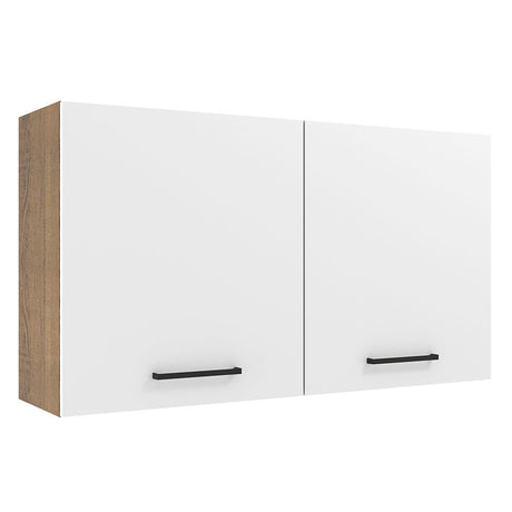 Mueble Superior de Cocina Agata Marron y Blanco 120x66cm con Dos Entrepaños - MUEBLES SUPERIORES DE COCINA | Bylmo