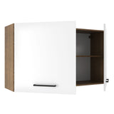Mueble Superior de Cocina Agata Marron y Blanco 120x66cm con Dos Entrepaños - MUEBLES SUPERIORES DE COCINA | Bylmo