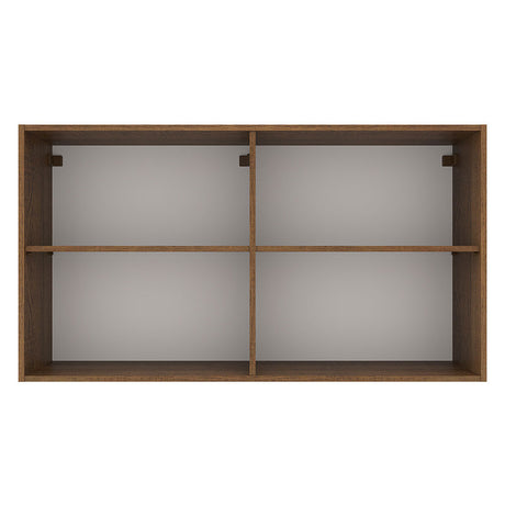 Mueble Superior de Cocina Agata Marron y Blanco 120x66cm con Dos Entrepaños - MUEBLES SUPERIORES DE COCINA | Bylmo
