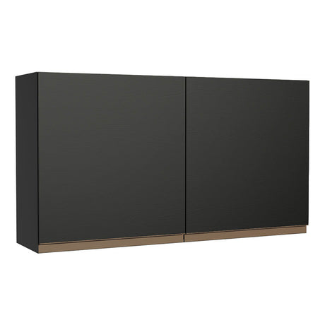 Mueble Superior de Cocina Reims Negro 120x66cm con Dos Entrepaños - MUEBLES SUPERIORES DE COCINA | Bylmo