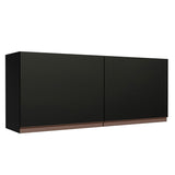 Mueble Superior de Cocina Reims Negro 120x50cm con Dos Entrepaños - MUEBLES SUPERIORES DE COCINA | Bylmo