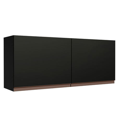 Mueble Superior de Cocina Reims Negro 120x50cm con Dos Entrepaños - MUEBLES SUPERIORES DE COCINA | Bylmo