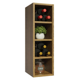 Mueble Superior de Cocina Marron 20x66cm con Tres Entrepaños - MUEBLES SUPERIORES DE COCINA | Bylmo