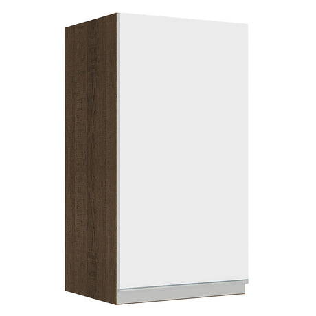 Mueble Superior de Cocina Glamy Marron y Blanco 35x66cm con Un Entrepaño - MUEBLES SUPERIORES DE COCINA | Bylmo