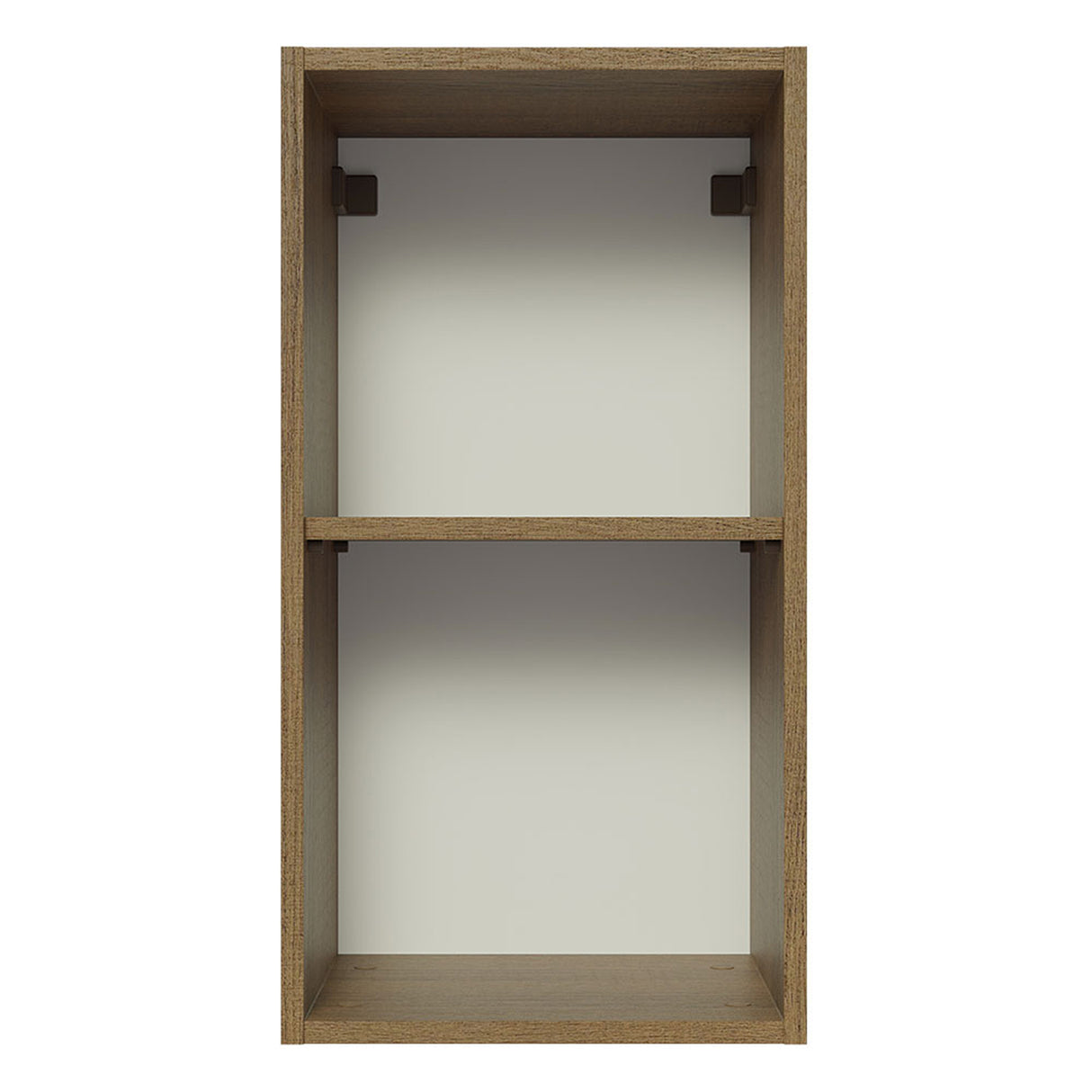 Mueble Superior de Cocina Glamy Marron y Blanco 35x66cm con Un Entrepaño - MUEBLES SUPERIORES DE COCINA | Bylmo
