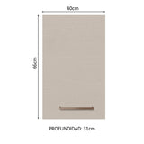 Mueble Superior de Cocina Agata Blanco y Crema 40x66cm con Un Entrepaño - MUEBLES SUPERIORES DE COCINA | Bylmo