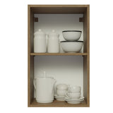 Mueble Superior de Cocina Glamy Marron y Blanco 40x66cm con Un Entrepaño - MUEBLES SUPERIORES DE COCINA | Bylmo