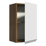 Mueble Superior de Cocina Glamy Marron y Blanco 40x66cm con Un Entrepaño - MUEBLES SUPERIORES DE COCINA | Bylmo