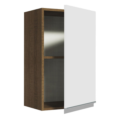 Mueble Superior de Cocina Glamy Marron y Blanco 40x66cm con Un Entrepaño - MUEBLES SUPERIORES DE COCINA | Bylmo