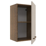 Mueble Superior de Cocina Agata Marron y Crema 40x66cm con Un Entrepaño - MUEBLES SUPERIORES DE COCINA | Bylmo