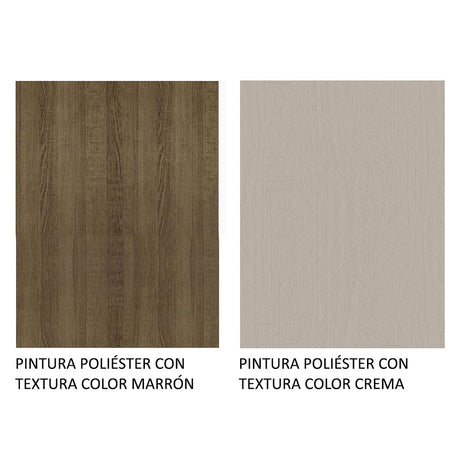 Mueble Superior de Cocina Agata Marron y Crema 40x66cm con Un Entrepaño - MUEBLES SUPERIORES DE COCINA | Bylmo