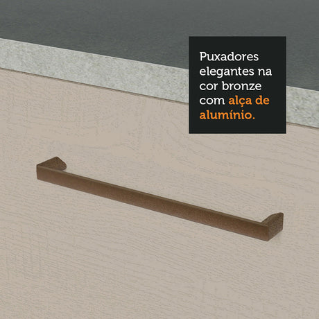 Mueble Superior de Cocina Agata Blanco y Crema 60x66cm con Un Entrepaño - MUEBLES SUPERIORES DE COCINA | Bylmo