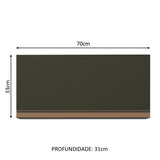 Mueble Superior de Cocina Reims Negro 70x33cm Sin Entrepaños - MUEBLES SUPERIORES DE COCINA | Bylmo