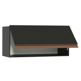 Mueble Superior de Cocina Reims Negro 70x33cm Sin Entrepaños - MUEBLES SUPERIORES DE COCINA | Bylmo