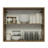 Mueble Superior de Cocina Glamy Marron 80x66cm con Un Entrepaño - MUEBLES SUPERIORES DE COCINA | Bylmo