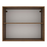 Mueble Superior de Cocina Agata Marron y Blanco 80x66cm con Un Entrepaño - MUEBLES SUPERIORES DE COCINA | Bylmo