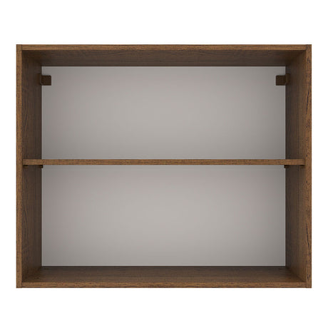 Mueble Superior de Cocina Agata Marron y Blanco 80x66cm con Un Entrepaño - MUEBLES SUPERIORES DE COCINA | Bylmo