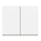 Mueble Superior de Cocina Glamy Marron y Blanco 80x66cm con Un Entrepaño - MUEBLES SUPERIORES DE COCINA | Bylmo