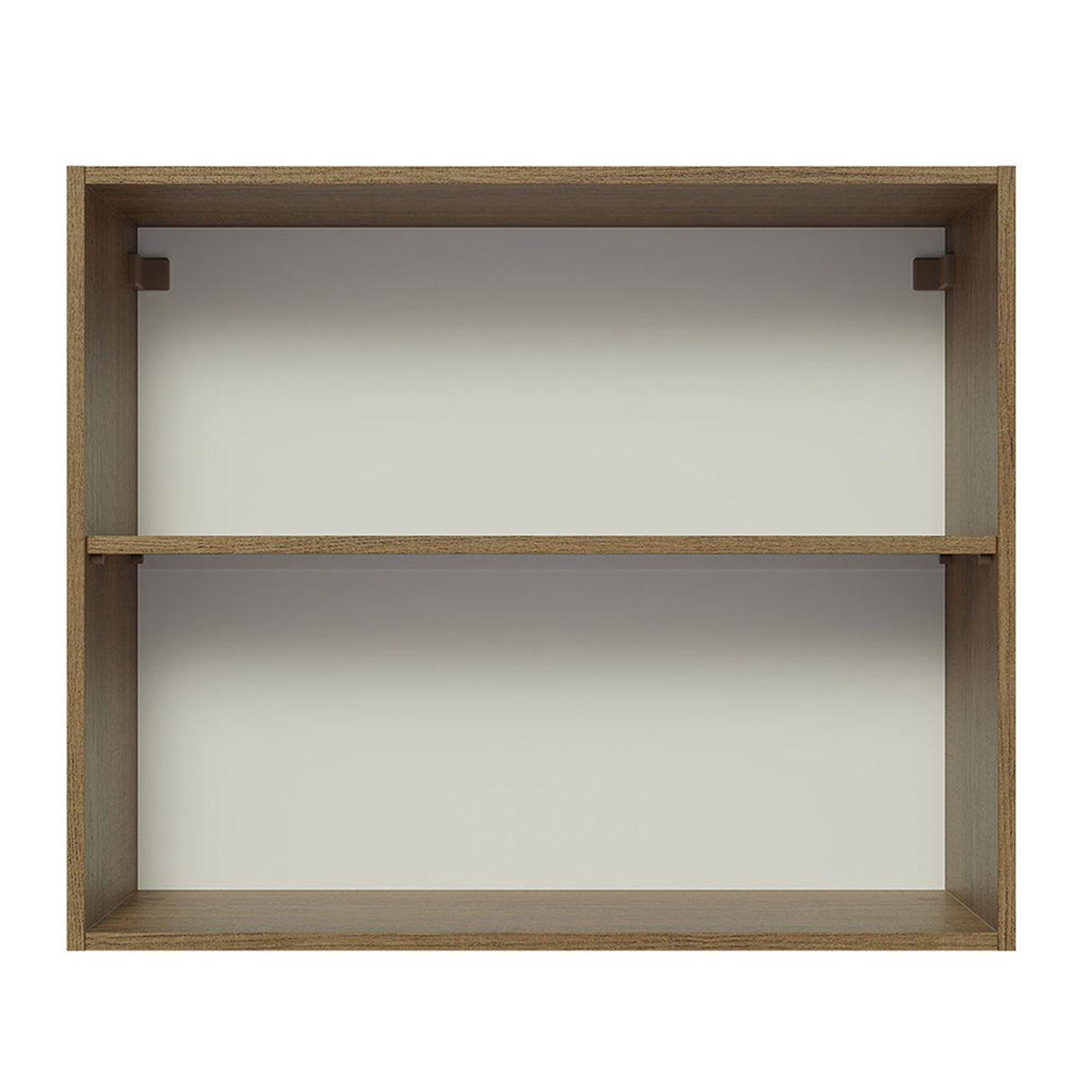 Mueble Superior de Cocina Glamy Marron y Blanco 80x66cm con Un Entrepaño - MUEBLES SUPERIORES DE COCINA | Bylmo