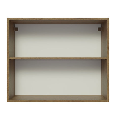 Mueble Superior de Cocina Glamy Marron y Blanco 80x66cm con Un Entrepaño - MUEBLES SUPERIORES DE COCINA | Bylmo