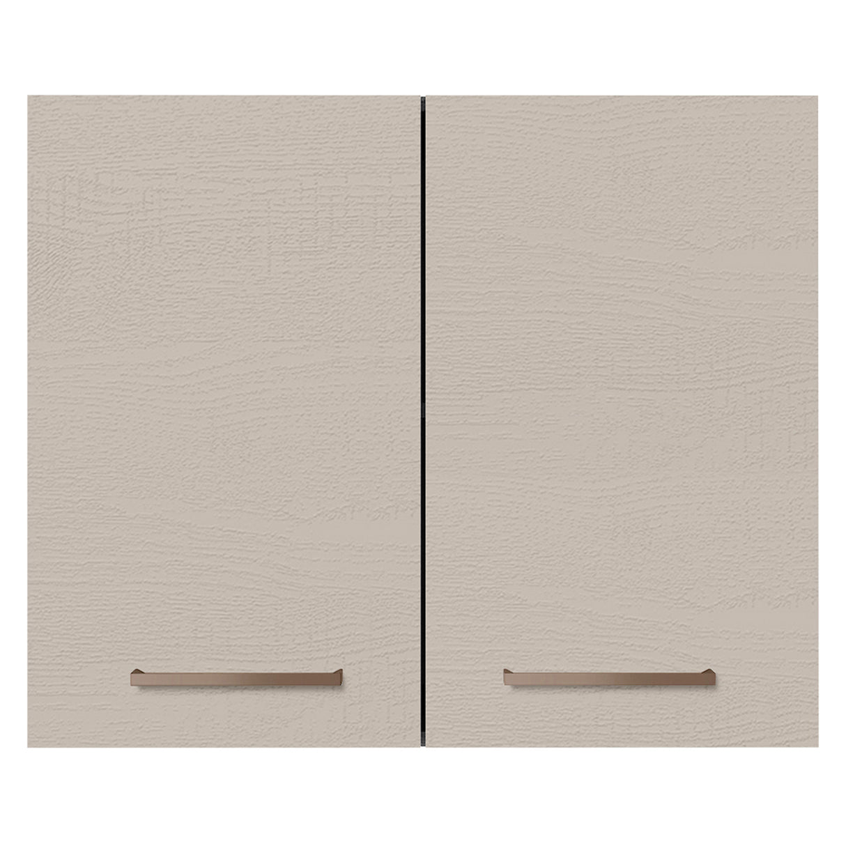 Mueble Superior de Cocina Agata Marron y Crema 80x66cm con Un Entrepaño - MUEBLES SUPERIORES DE COCINA | Bylmo