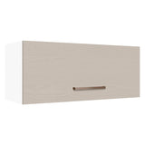 Mueble Superior de Cocina Agata Blanco y Crema 80x33cm Sin Entrepaños - MUEBLES SUPERIORES DE COCINA | Bylmo