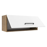 Mueble Superior de Cocina Agata Marron y Blanco 80x33cm Sin Entrepaños - MUEBLES SUPERIORES DE COCINA | Bylmo