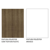 Mueble Superior de Cocina Glamy Marron y Blanco 80x33cm Sin Entrepaños - MUEBLES SUPERIORES DE COCINA | Bylmo