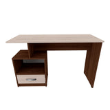 Escritorio Coñac y Artiko 50x75cm Con Cajón y Organizador de Libros - ESCRITORIOS | Bylmo