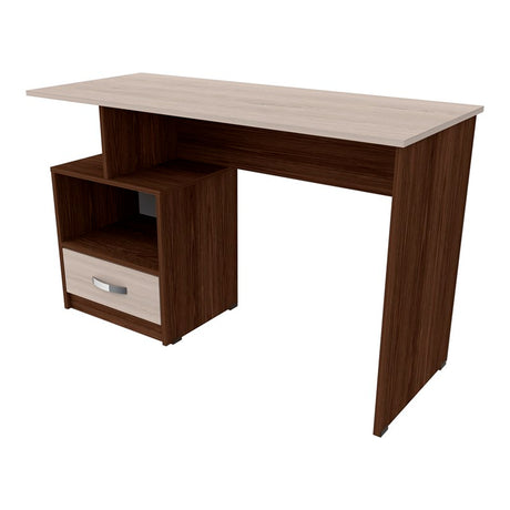 Escritorio Coñac y Artiko 50x75cm Con Cajón y Organizador de Libros - ESCRITORIOS | Bylmo